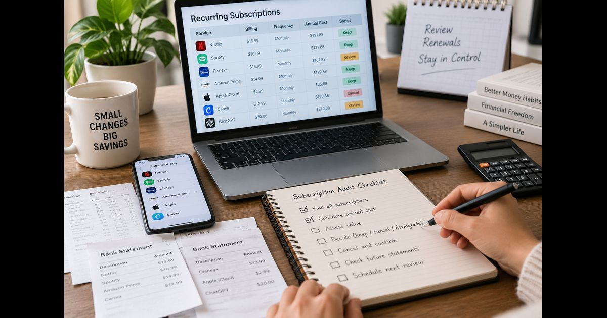 subscription audit checklist